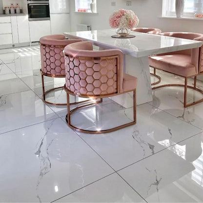 Polished Calacatta XL Marble Effect 100x100cm Floor Tiles TilesDecor