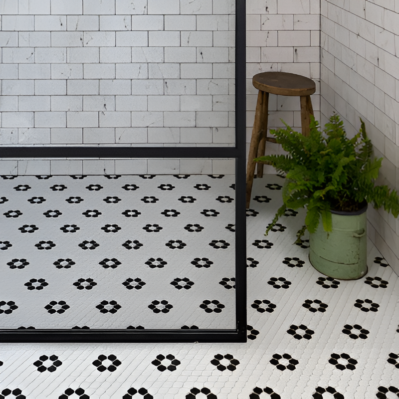 Mono Hex Daisy TilesDecor AXEL hx030