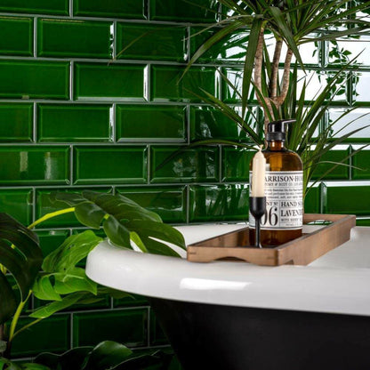 Mayfair Gloss Green Metro Tiles TilesDecor