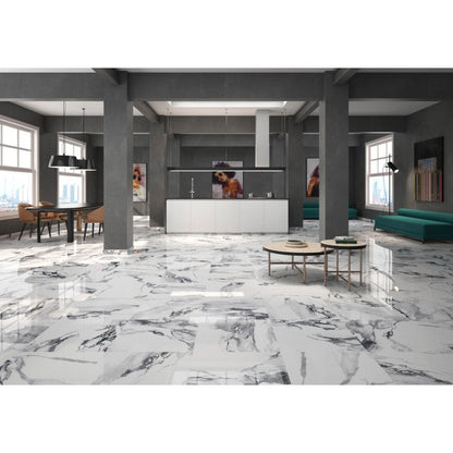 Belgravia Silver Rectified Wall Tile 60x60 cm Tiles Direct 17800