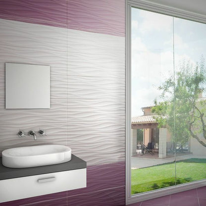Ivory Wave Wall Tile WF 13931