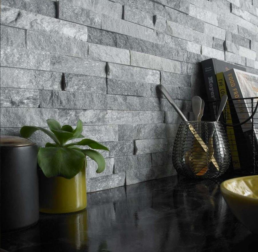 Lava Grey Splitface Cladding Tile (30 x 15cm) wf 37274