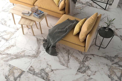 Cloudy Grey Polished Marble Tile (30 x 60cm) BROOKE 8693531822467