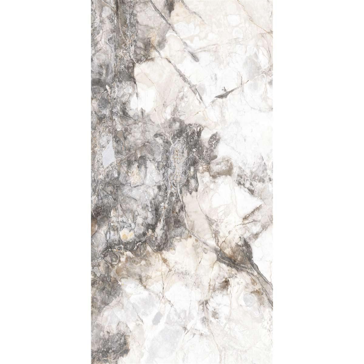 Cloudy Grey Polished Marble Tile (30 x 60cm) BROOKE 8693531822467