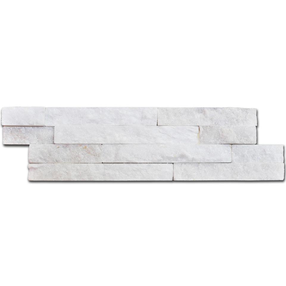 White Sparkle Split Face Tile (10 x 36cm) https://totaltiles.co.uk/split-face-grey-mix-sparkle-natural-stone-tiles.html