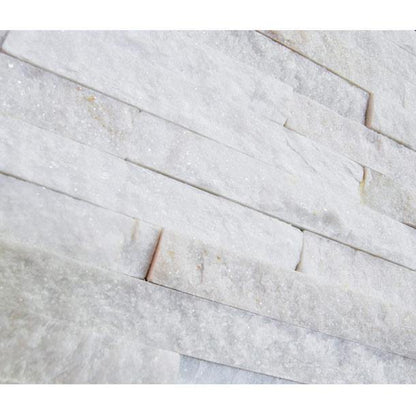 White Sparkle Split Face Tile (10 x 36cm) https://totaltiles.co.uk/split-face-grey-mix-sparkle-natural-stone-tiles.html