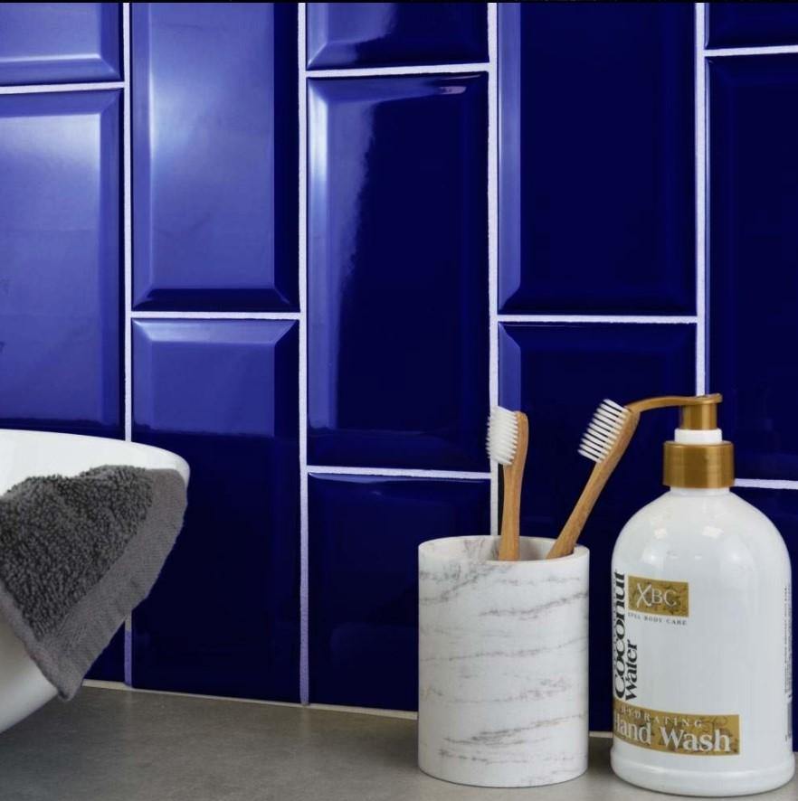 Royal Blue Metro Gloss Tile (20 x 10cm) wf 14040