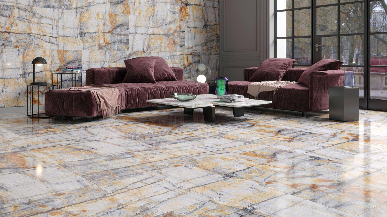 Lucca Lapato Marble Effect Tile (120 x 60cm) total tiles 8681575033079