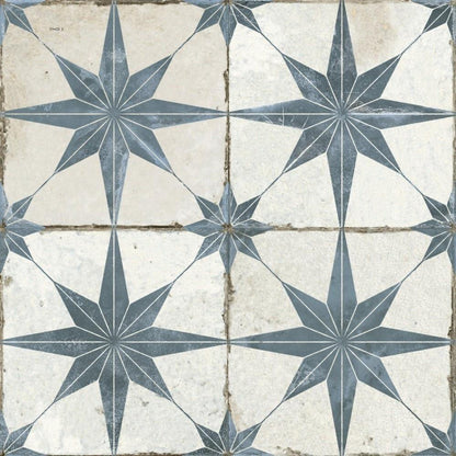 Astral Star Blue Patterned Tile (45 x 45cm) lt 876733