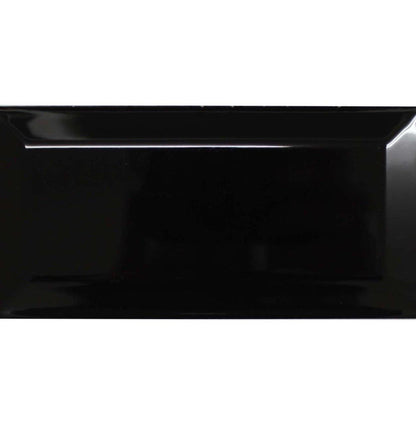 Bevel Jet Black Metro Tile (20 x 10cm) https://www.luxurytiles.co.uk/bevelled-jet-black-metro-tile-20x10cm.html