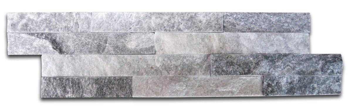 Cloud Sparkle Grey Slate Split Face Cladding Tile (10 x 36cm) lt 583479