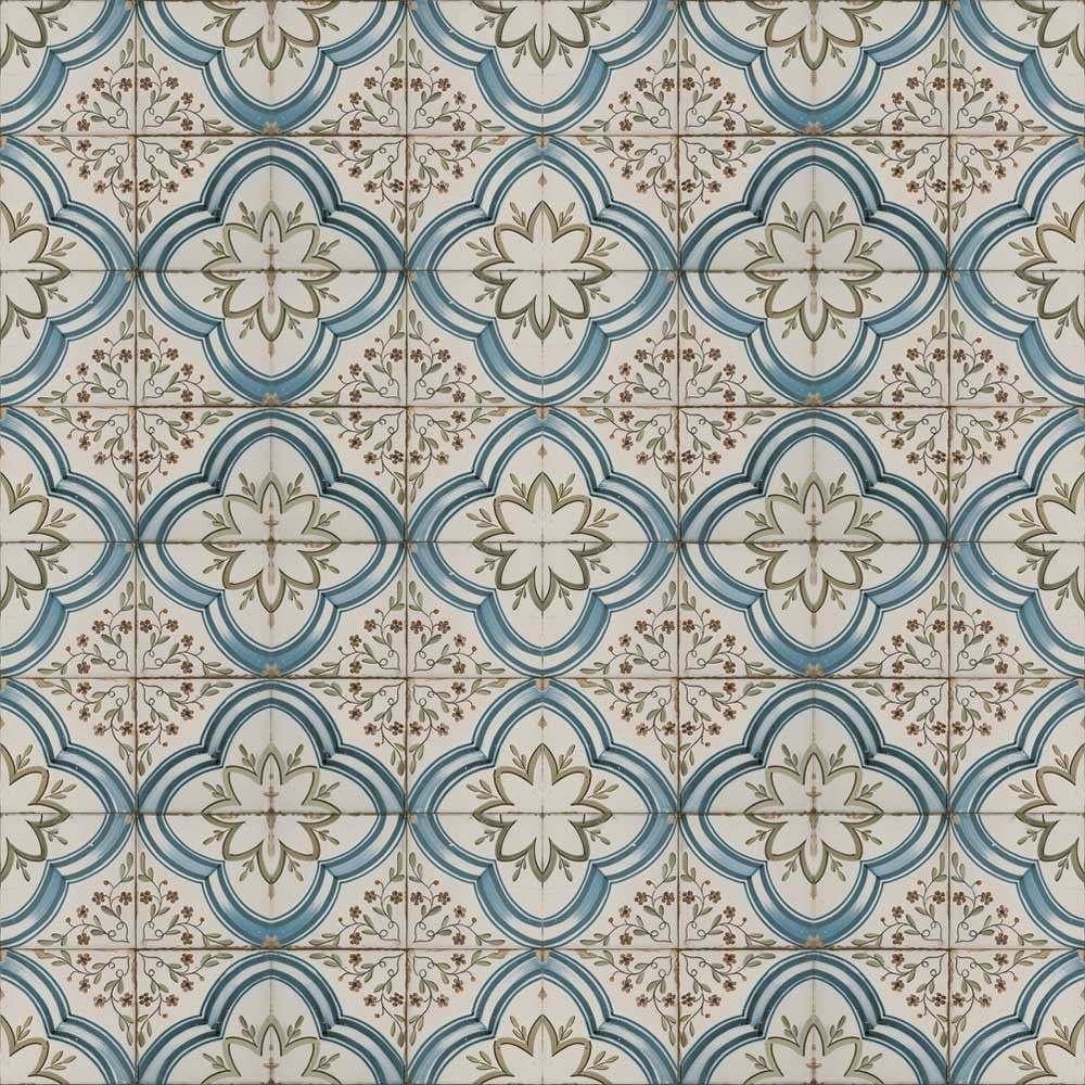 Vintage Marina Pattern Ceramic Floor Tile (45 x 45cm) luxury tiles