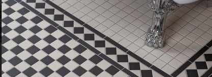 Victorian Black and White Border Tile wf 41055