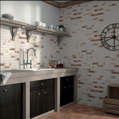 Manhattan Brown Brick Effect Tile (31 x 56cm) wf 15211